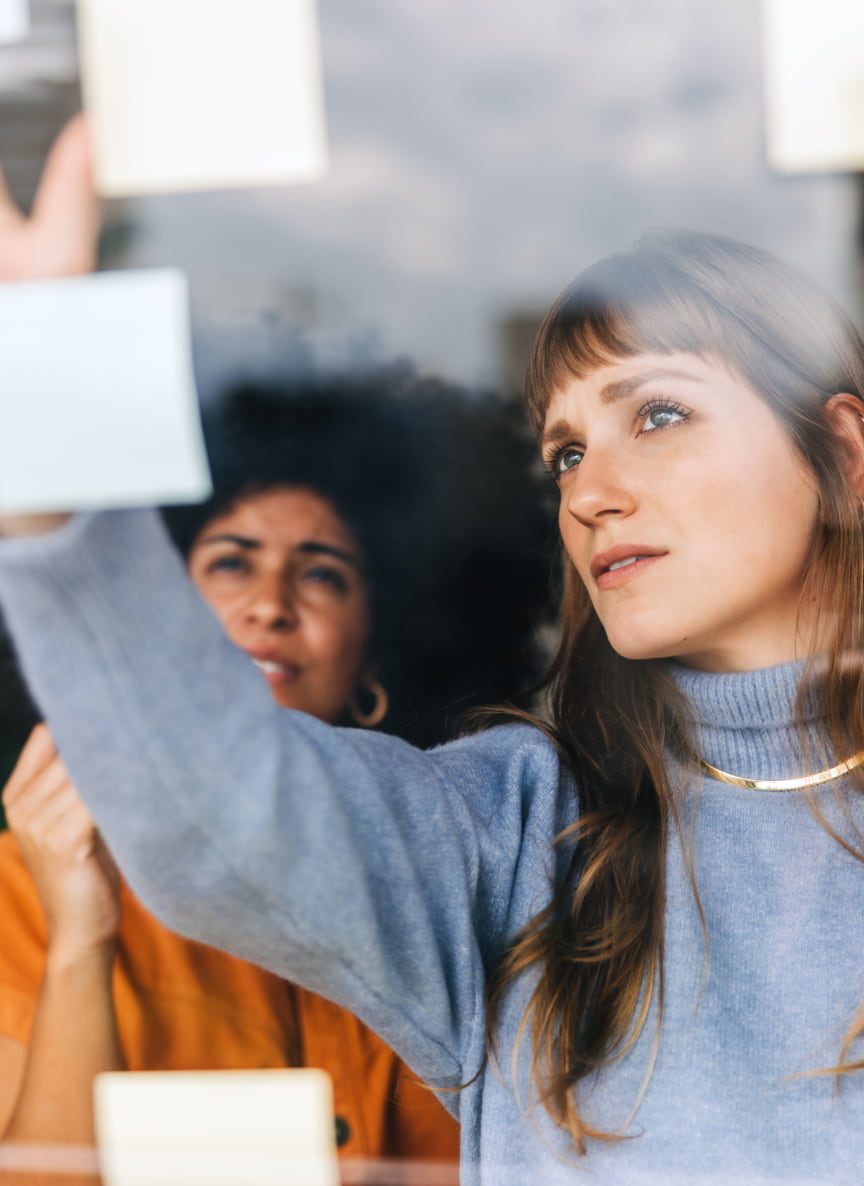 Team collaborating on strategy